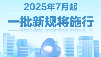 图表：2025年7月起，一批新规将施行