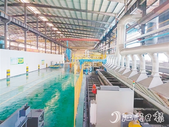 江门市广进铸锻有限公司的生产车间。